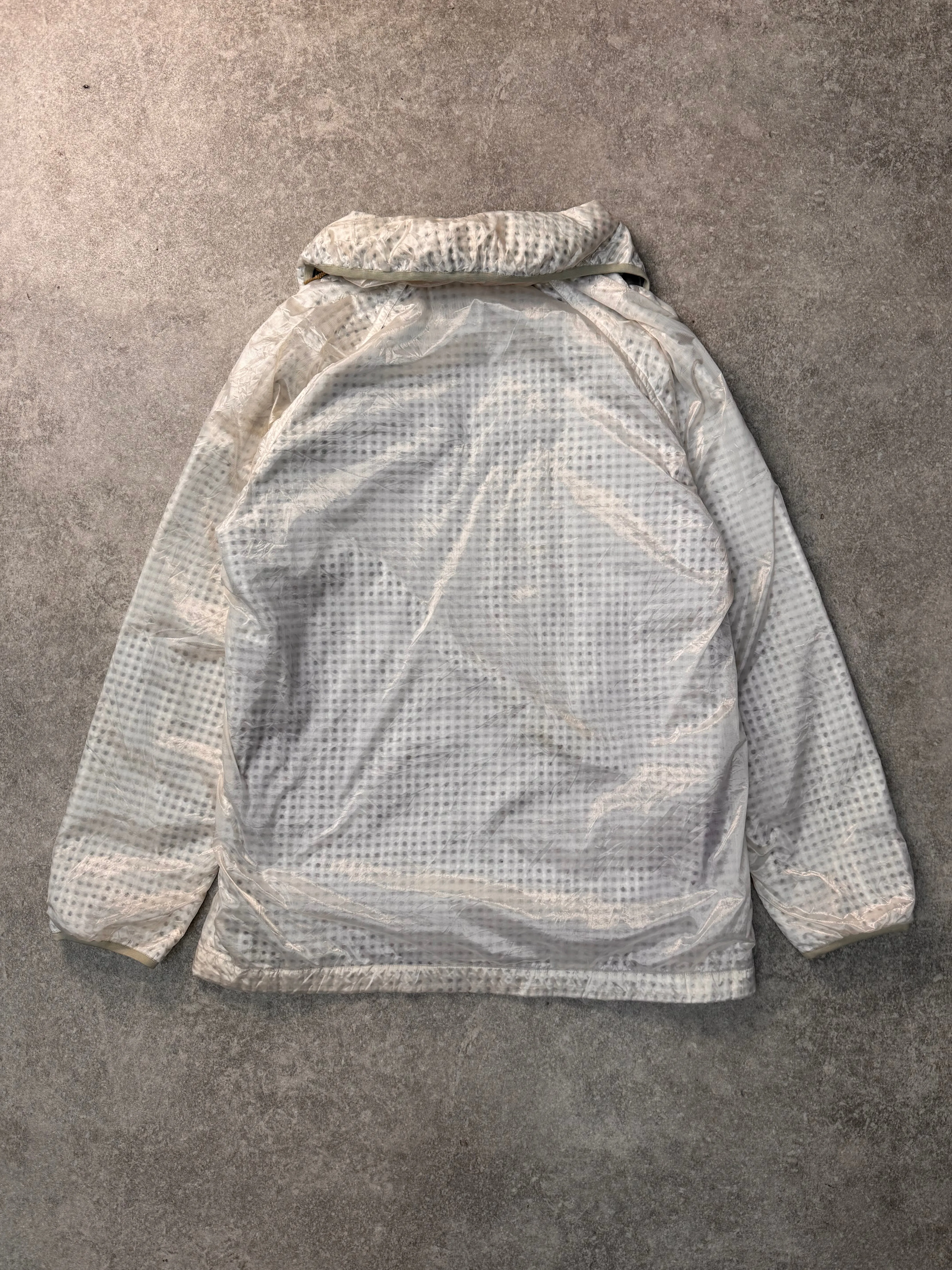 90s Final Home By Issey Miyake Transparent Textured Windbreaker