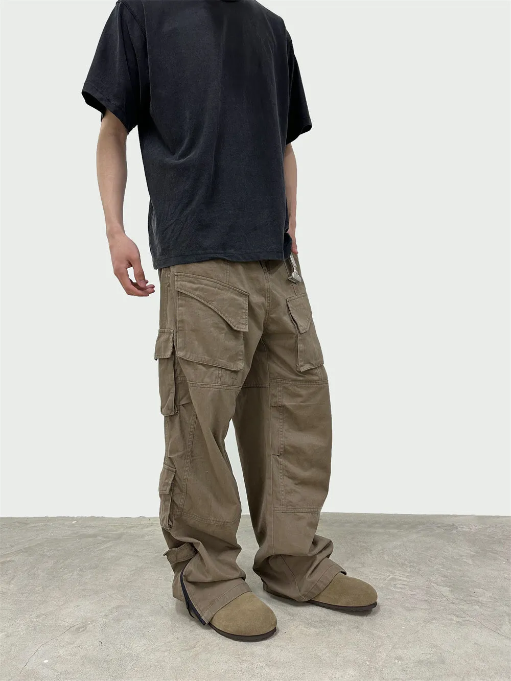 Advanced Sense Straight-leg Wide-leg Pants