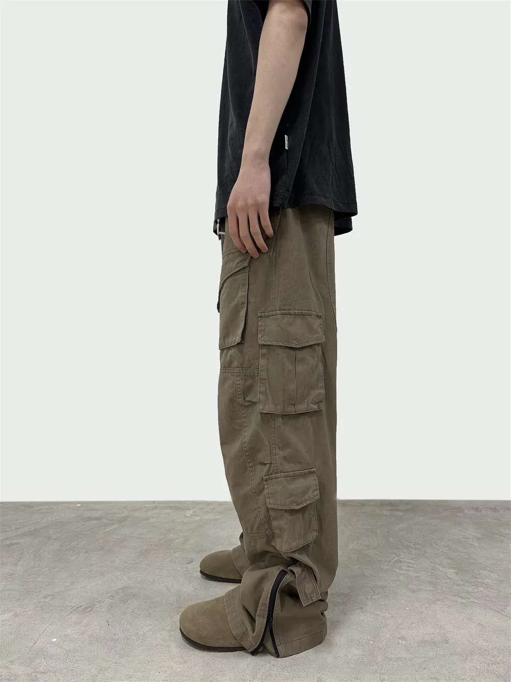 Advanced Sense Straight-leg Wide-leg Pants