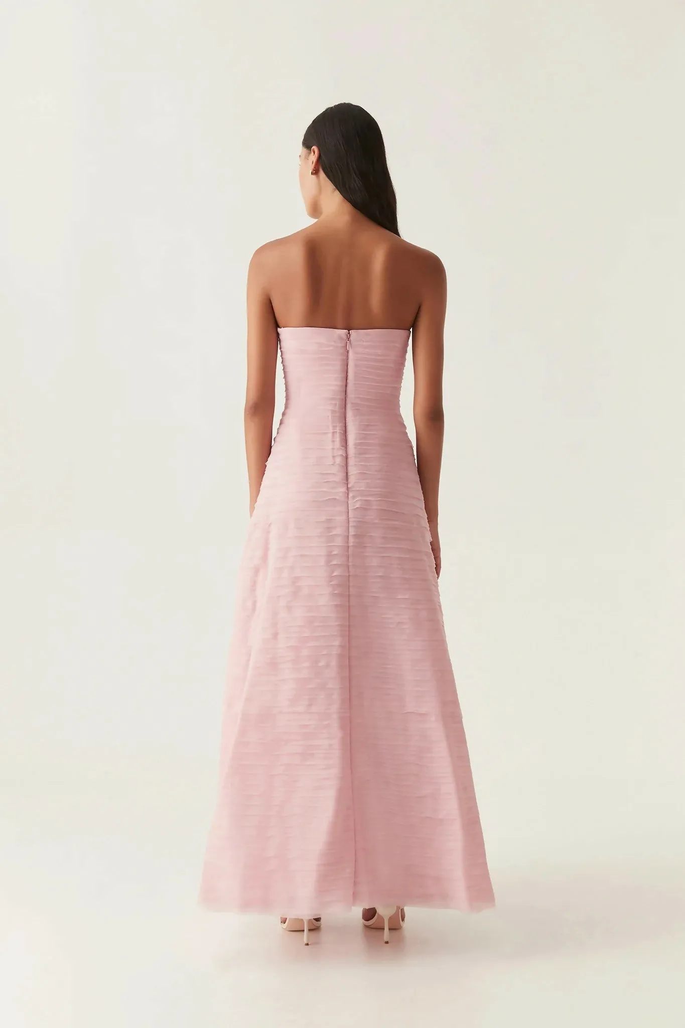 Aje Soundscape Maxi Dress in Chalk Pink Size 6, 8, 10 & 12