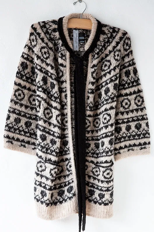 Alpaca Circles Bow Cardi