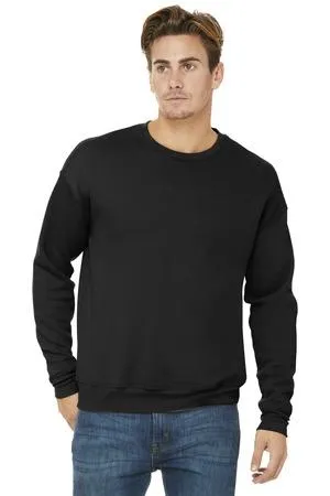 BELLA CANVAS Unisex Sponge Fleece Drop Shoulder Sweatshirt Black.46053
