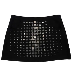 Black Sequin Mini Skirt (S)