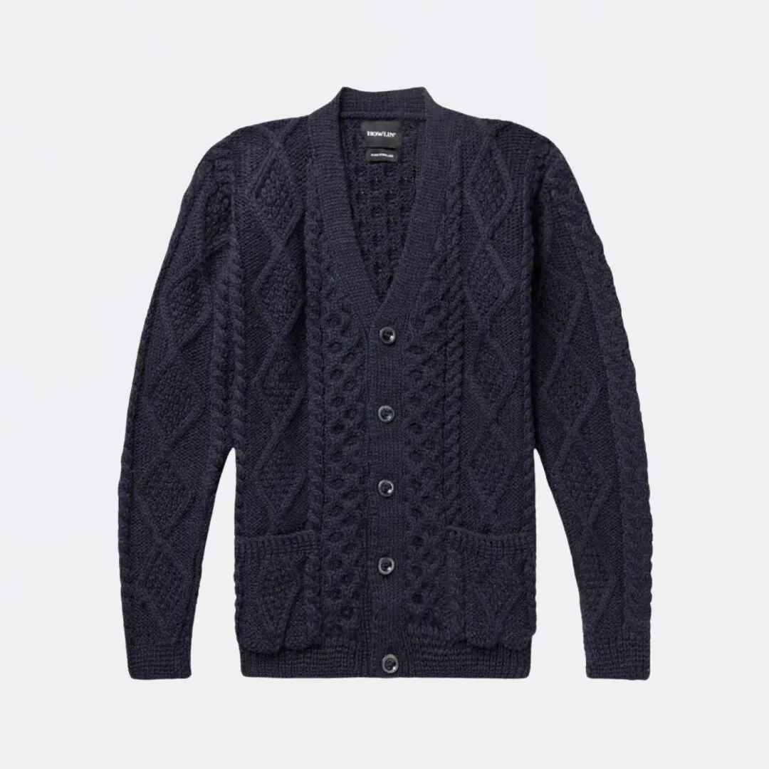 Blind Flowers Cardigan (Navy)