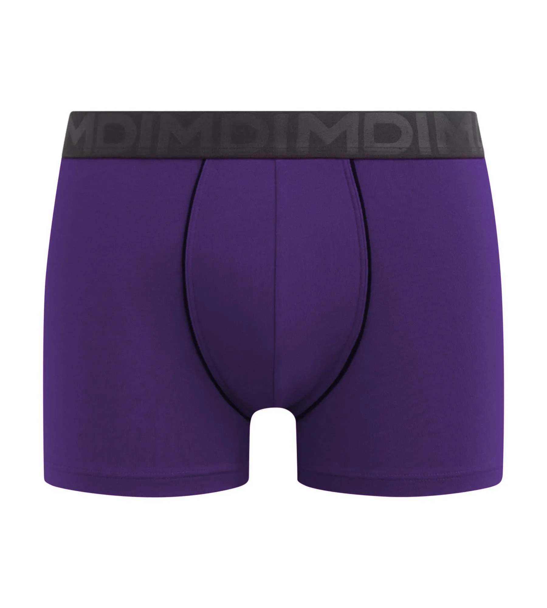 Boxer homme en coton modal à ceinture contrastée Violet Dim Classic