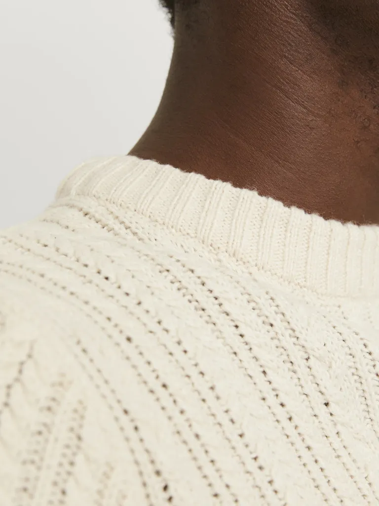 Cable Knit Sweater - Ivory