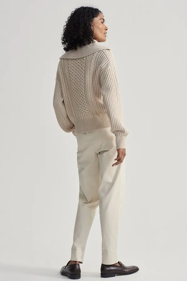 Camello Relaxed Cable Half Zip