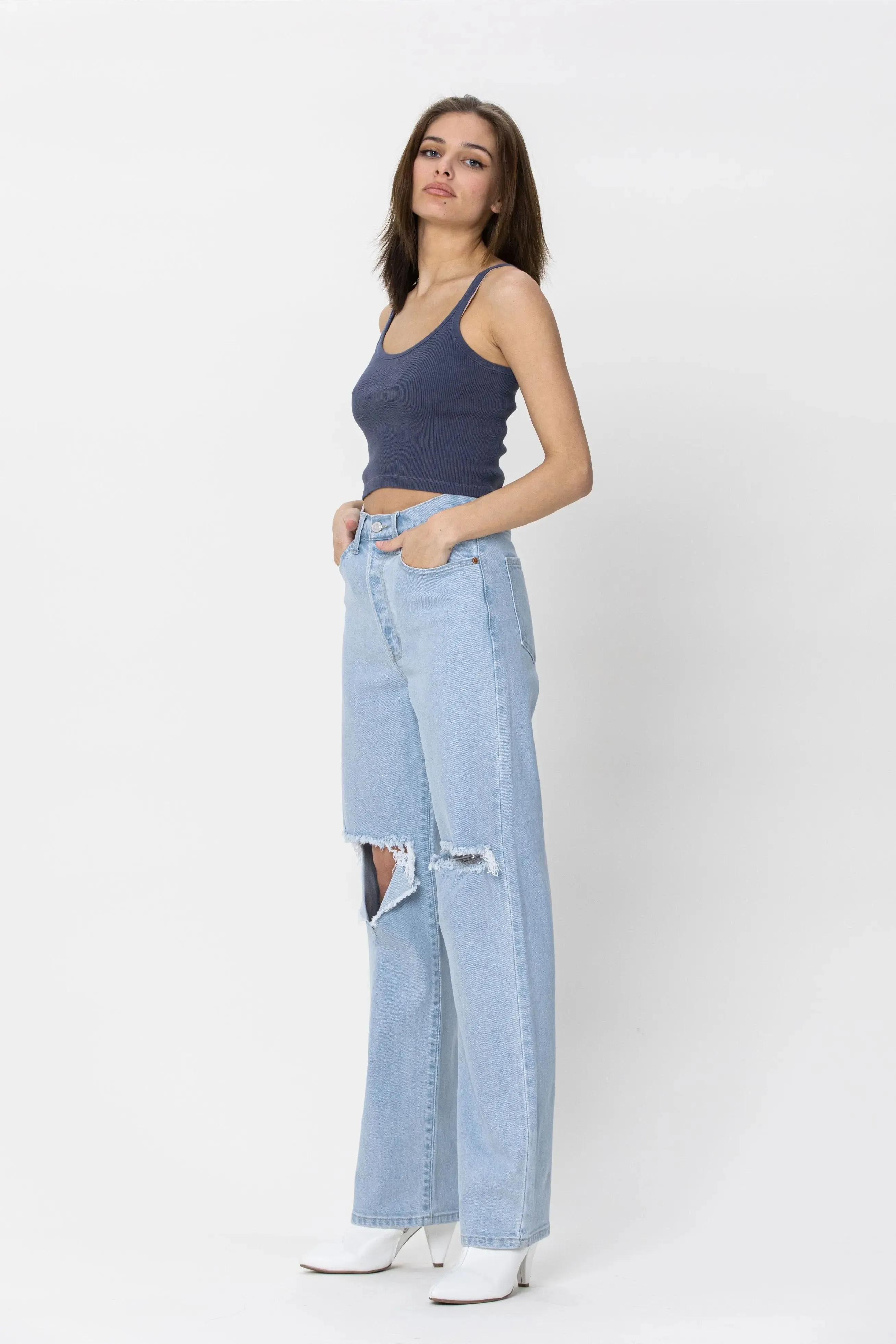 Cello Jeans Super High Rise Destroy Dad Jean – Effortlessly Cool, Comfortably Chic