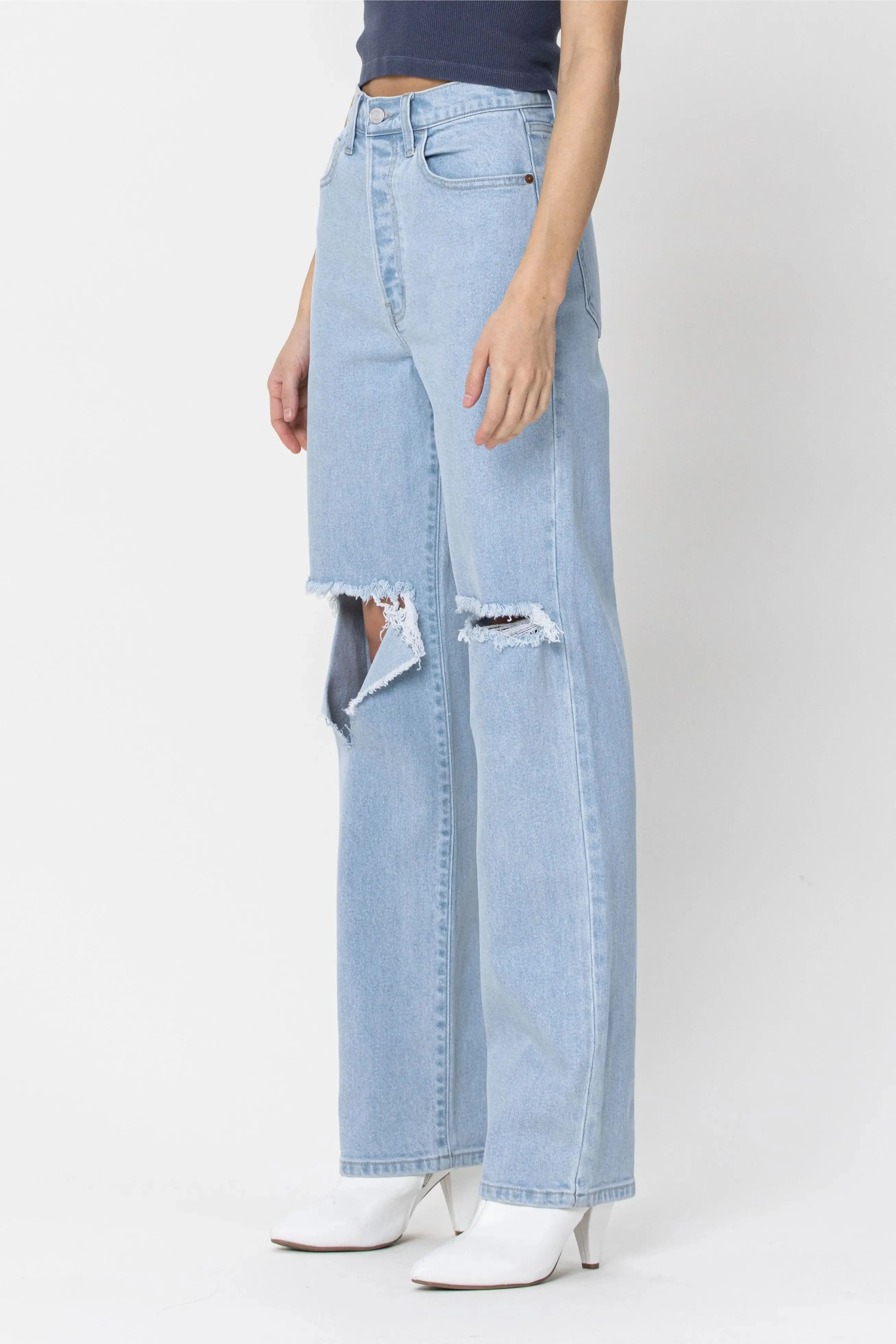 Cello Jeans Super High Rise Destroy Dad Jean – Effortlessly Cool, Comfortably Chic