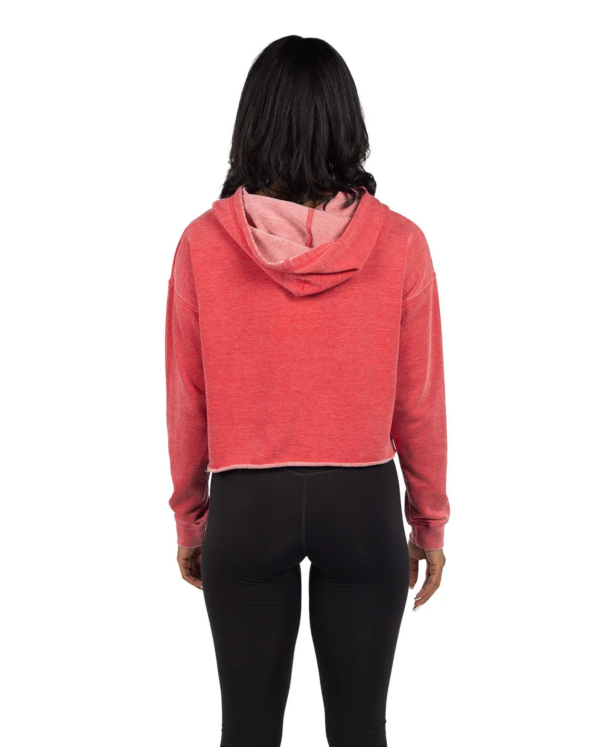 Chicka-d Ladies' Burnout Campus Hooded Sweatshirt