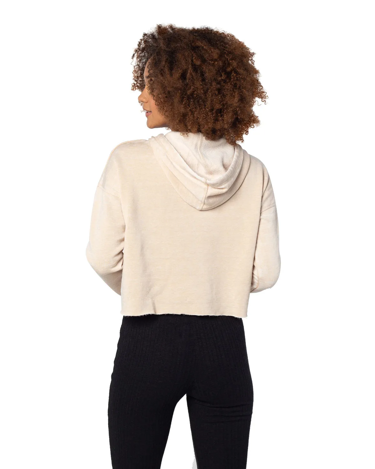 Chicka-d Ladies' Burnout Campus Hooded Sweatshirt
