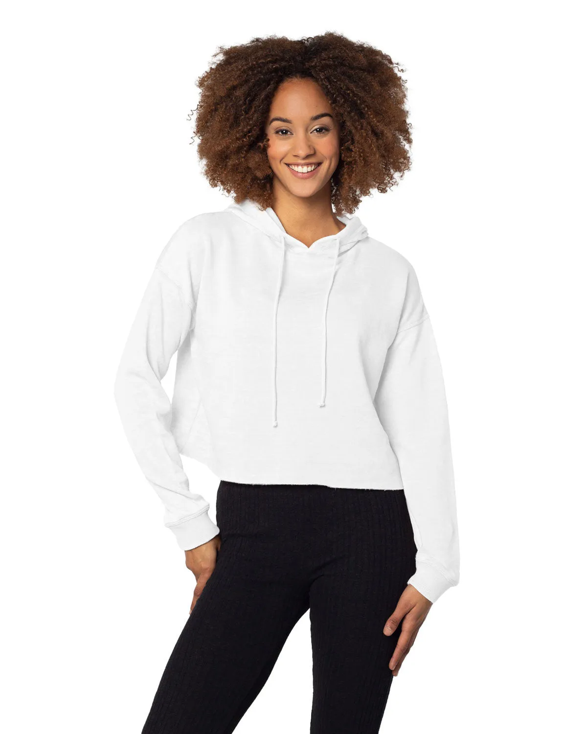 Chicka-d Ladies' Burnout Campus Hooded Sweatshirt