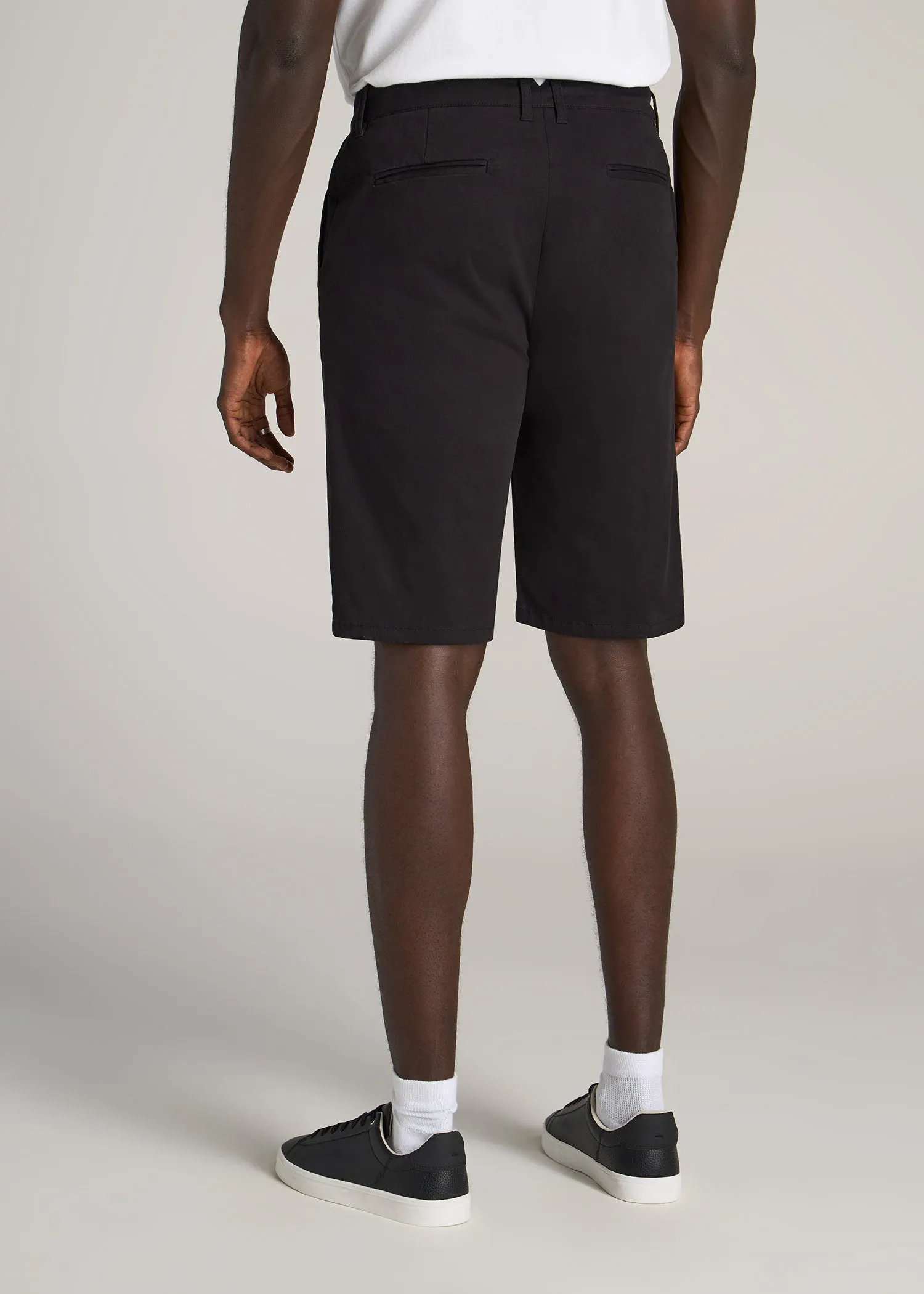 Chino Shorts for Tall Men in Black