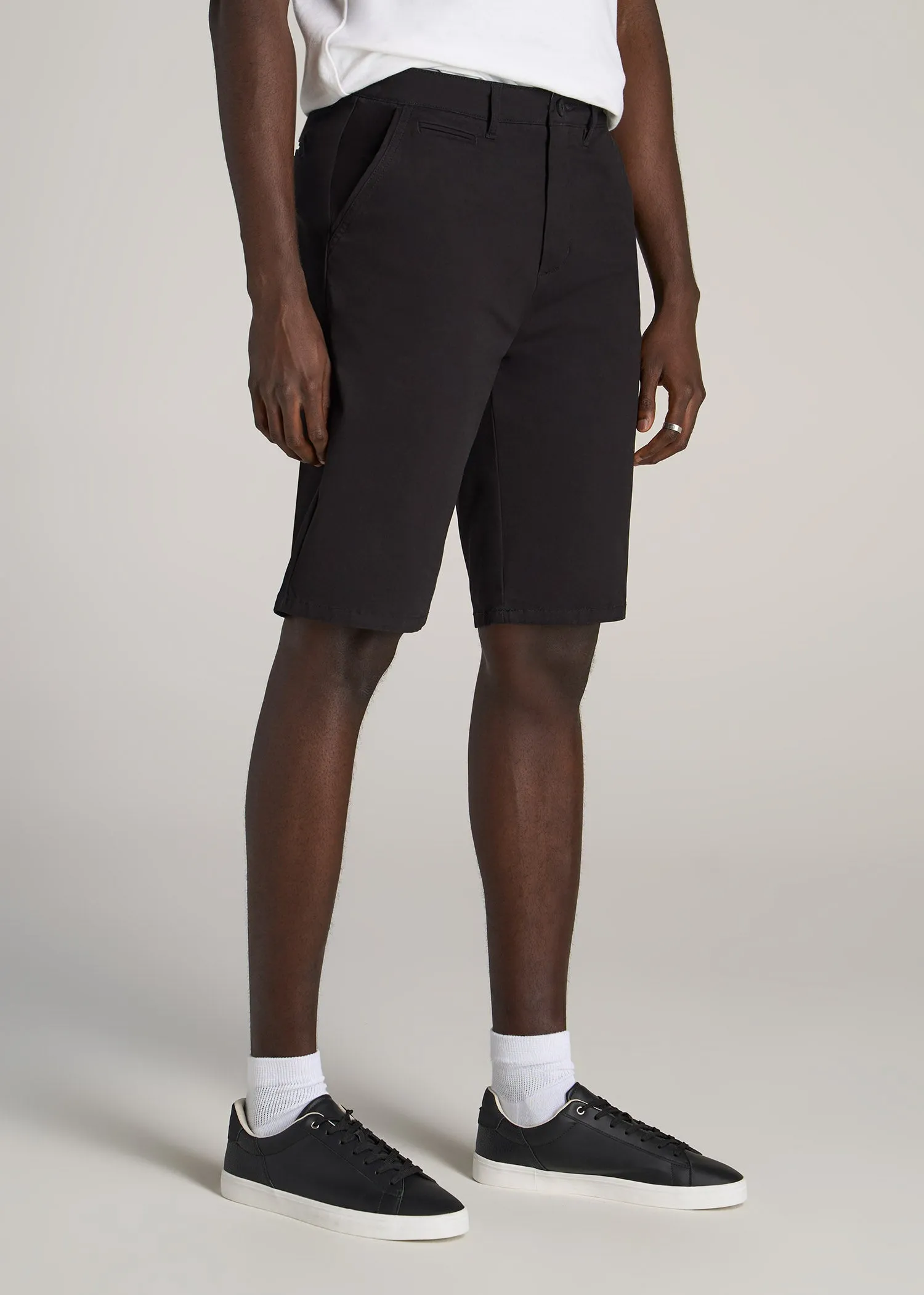 Chino Shorts for Tall Men in Black
