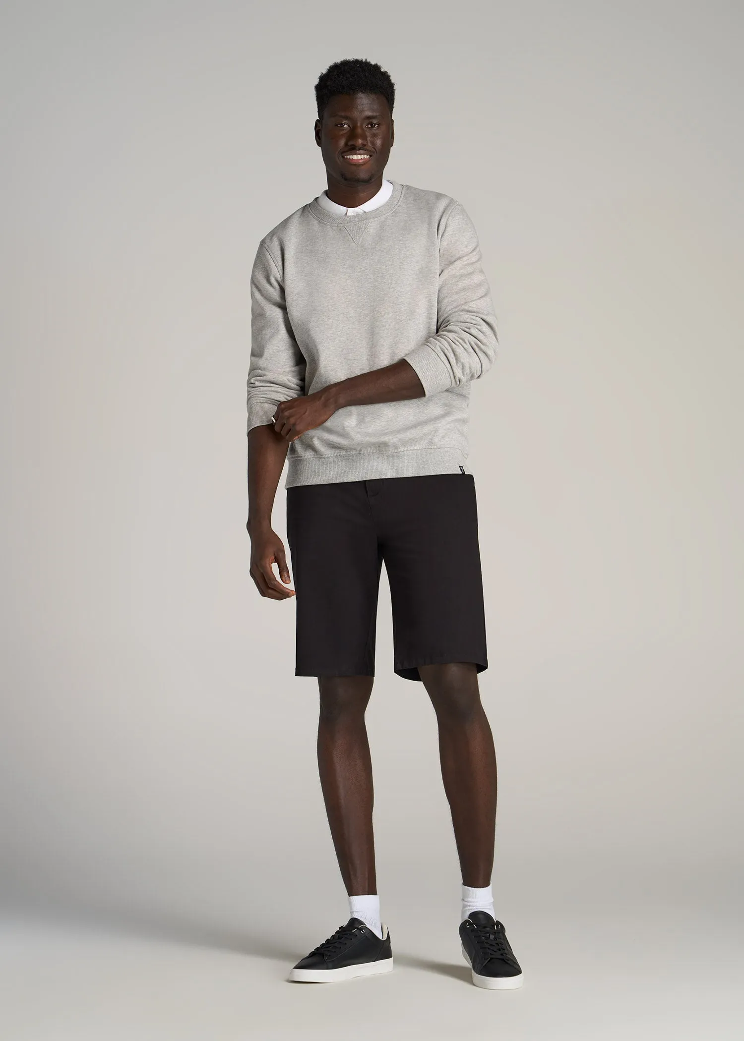 Chino Shorts for Tall Men in Black