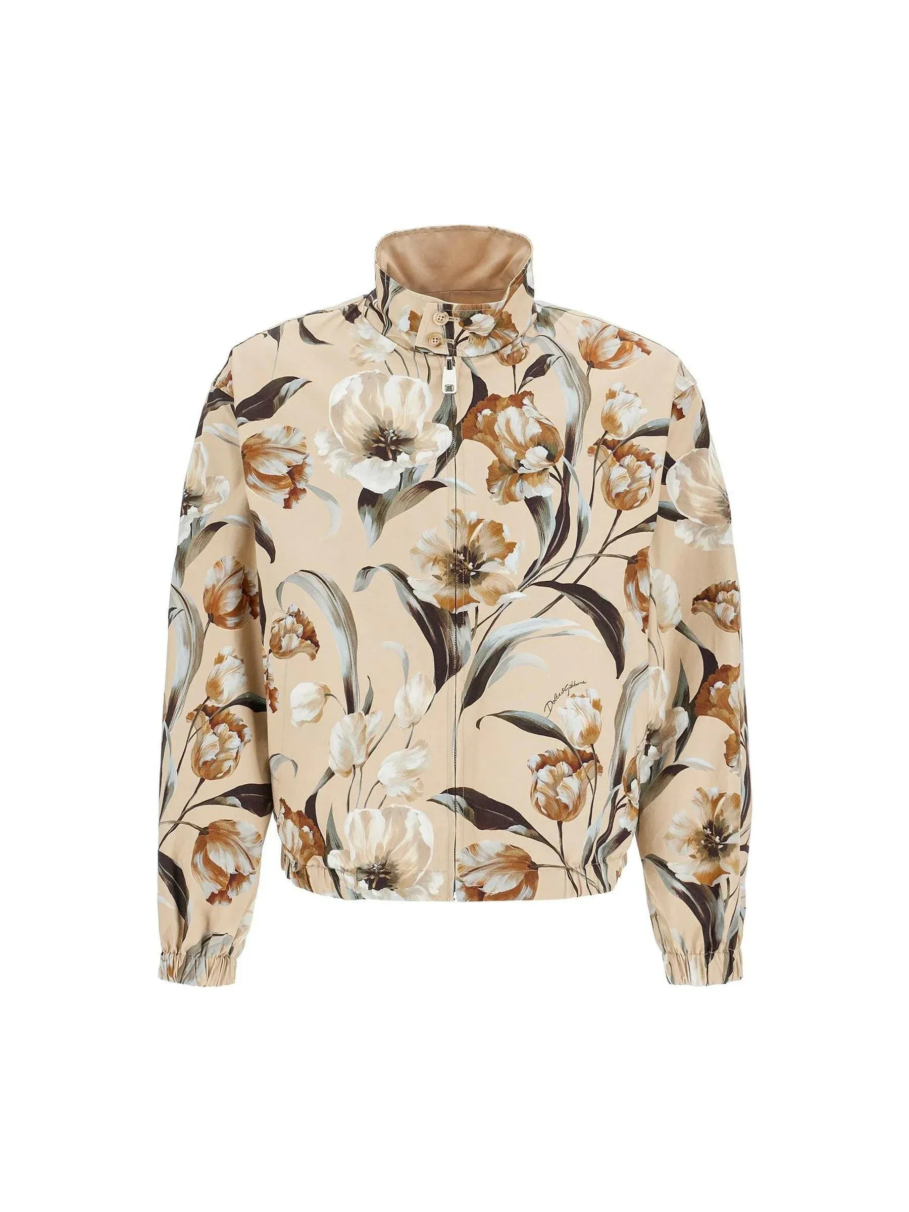 Floral Gabardine Reversible Jacket