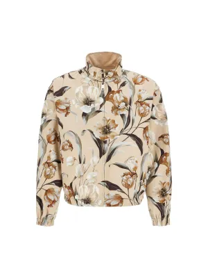 Floral Gabardine Reversible Jacket
