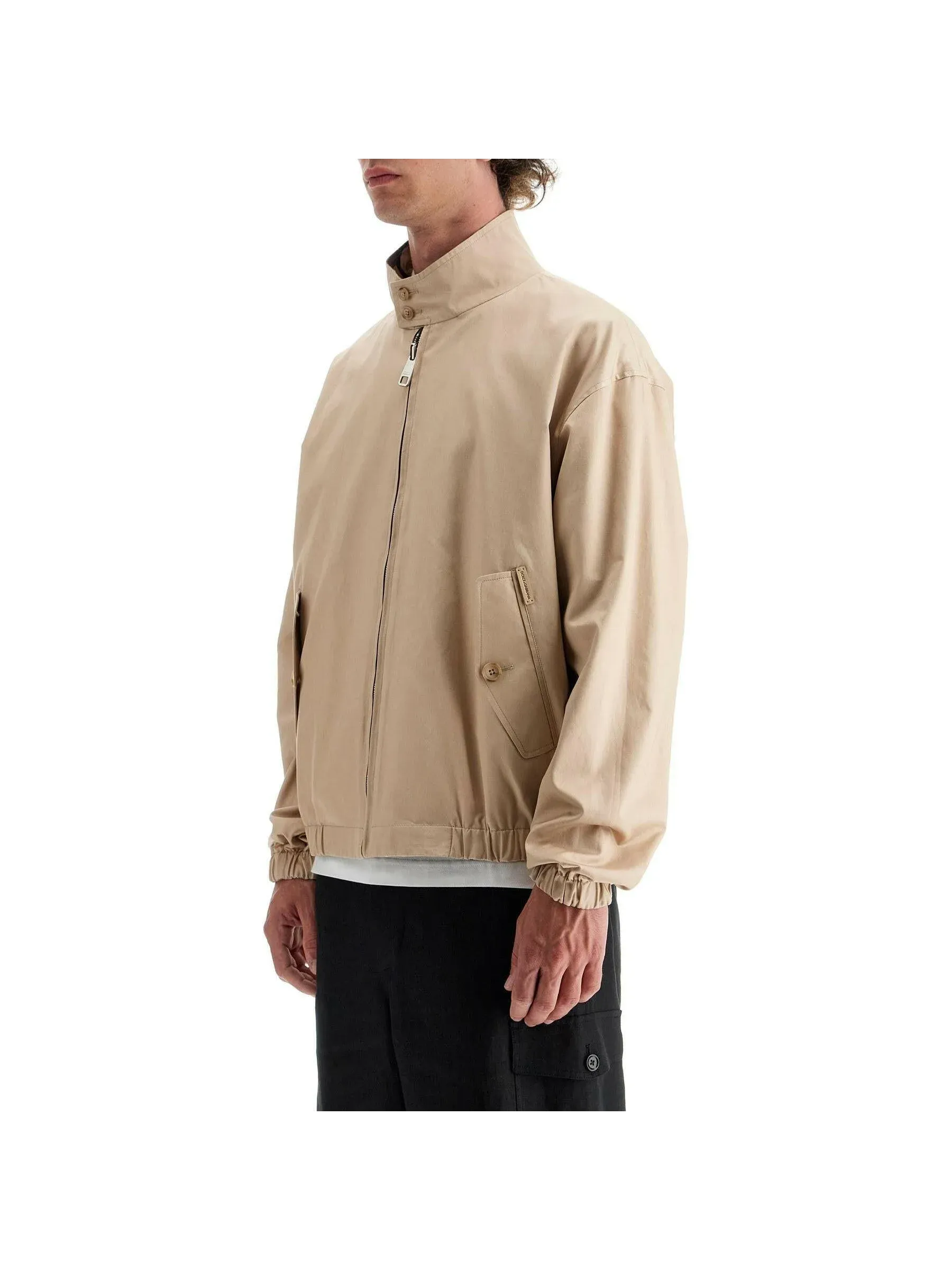 Floral Gabardine Reversible Jacket