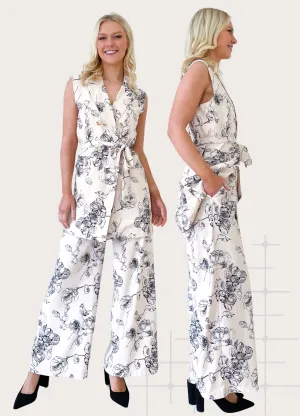 FLORAL TAILORED VEST
