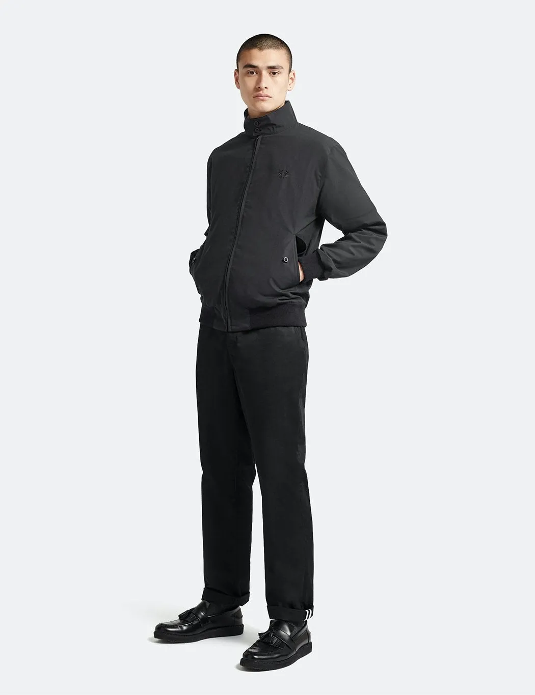 Fred Perry Re-issues Harrington Jacket (Made in UK) - Black