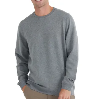 Free Fly M Bamboo Heritage Fleece Crew HEATHER GRAPHITE