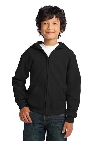 Gildan Youth Heavy Blend Full-Zip Hooded Sweatshirt 18600B