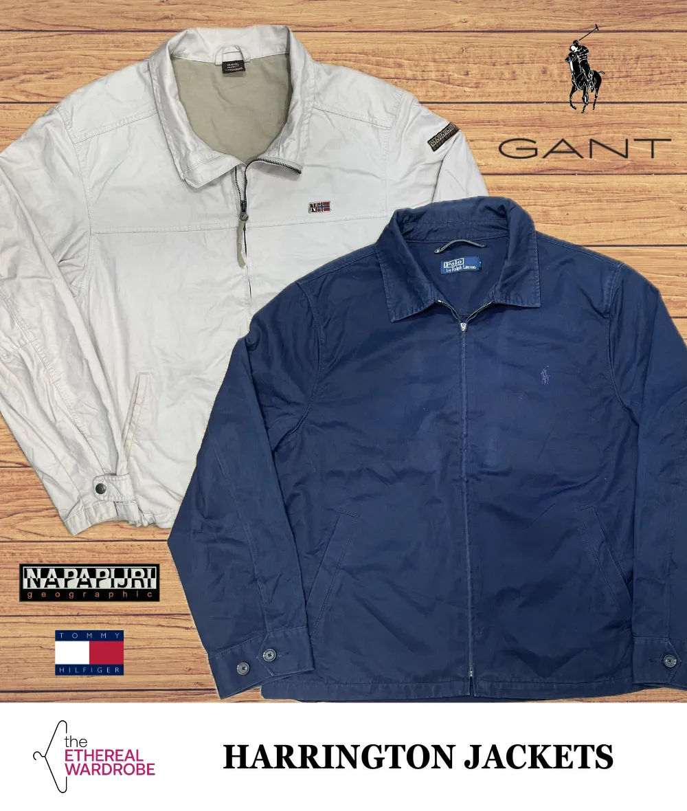 Harrington Jackets Including Polo Ralph Lauren, Gant Tommy and others 18pcs