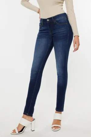 Hazel Blues® |  Kancan Mid Rise Gradient Skinny Jeans