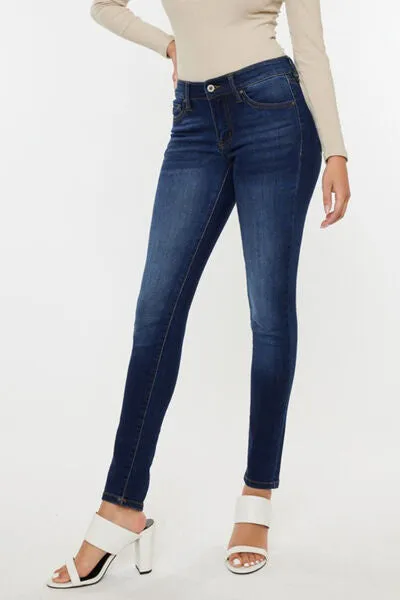 Hazel Blues® |  Kancan Mid Rise Gradient Skinny Jeans