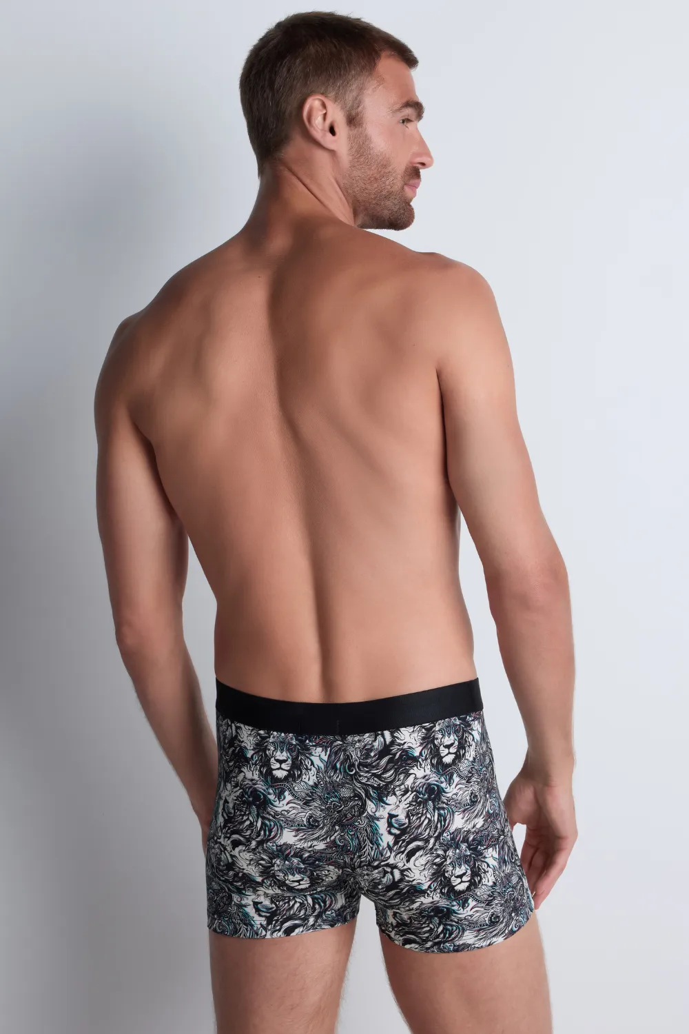 Homme Men's Modal Cotton Lion Boxer
