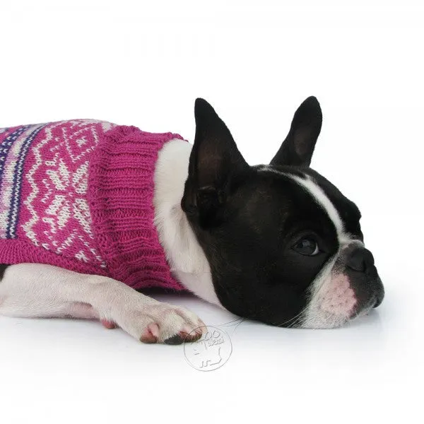Knitted Dog Sweater (Sweet Hearts)