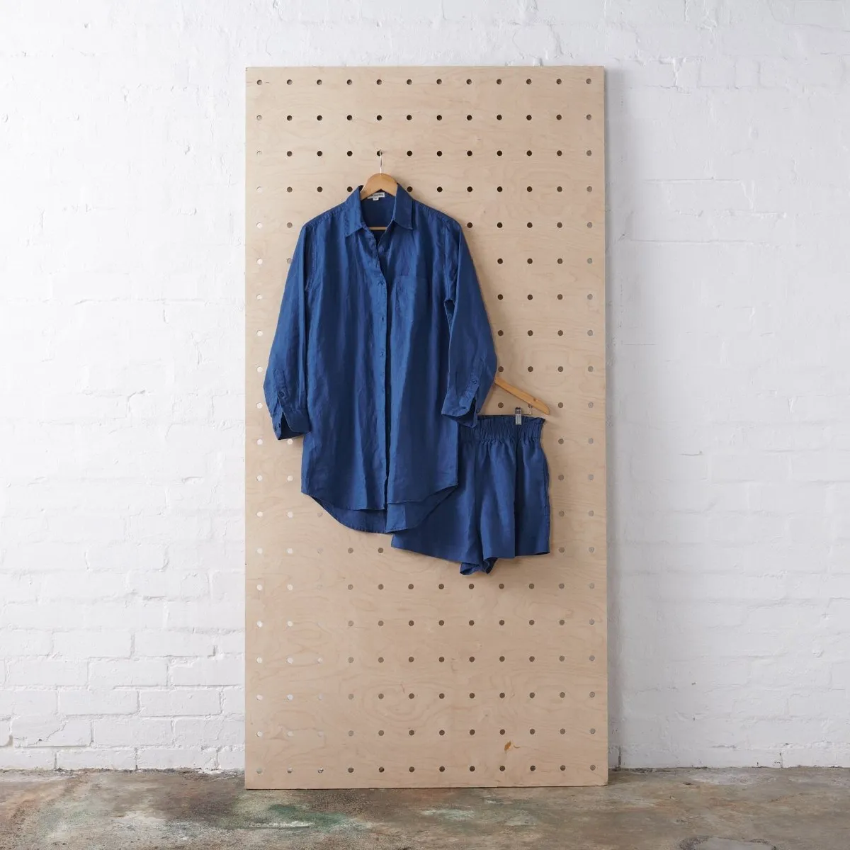 Linen Short - Navy
