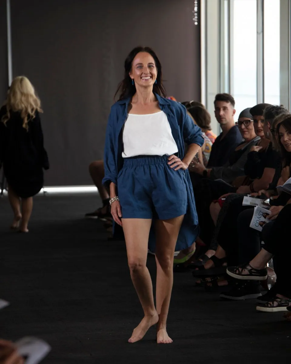 Linen Short - Navy