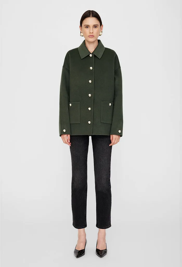 Luca Jacket - Olive Cashmere Blend