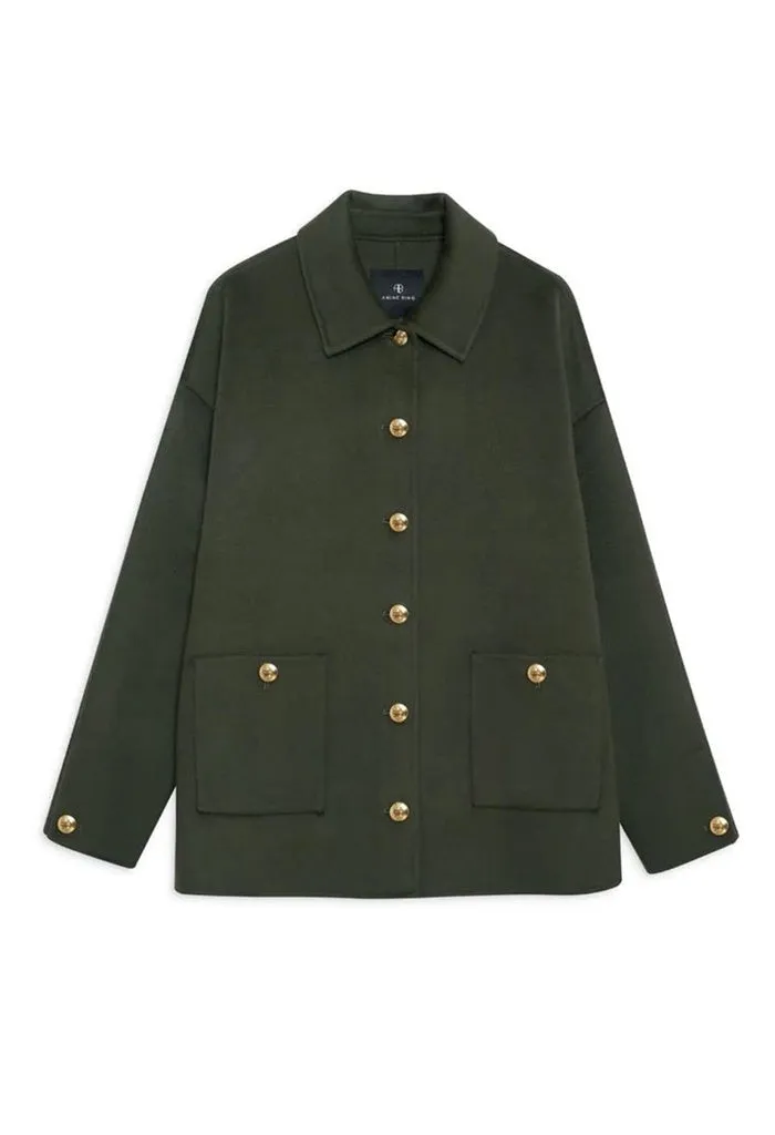 Luca Jacket - Olive Cashmere Blend