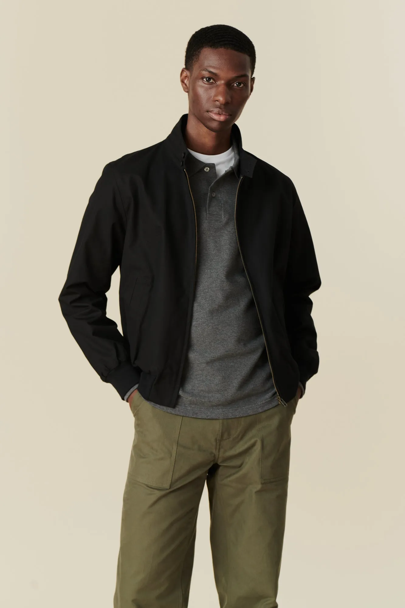 Men's Harrington Jacket - Black