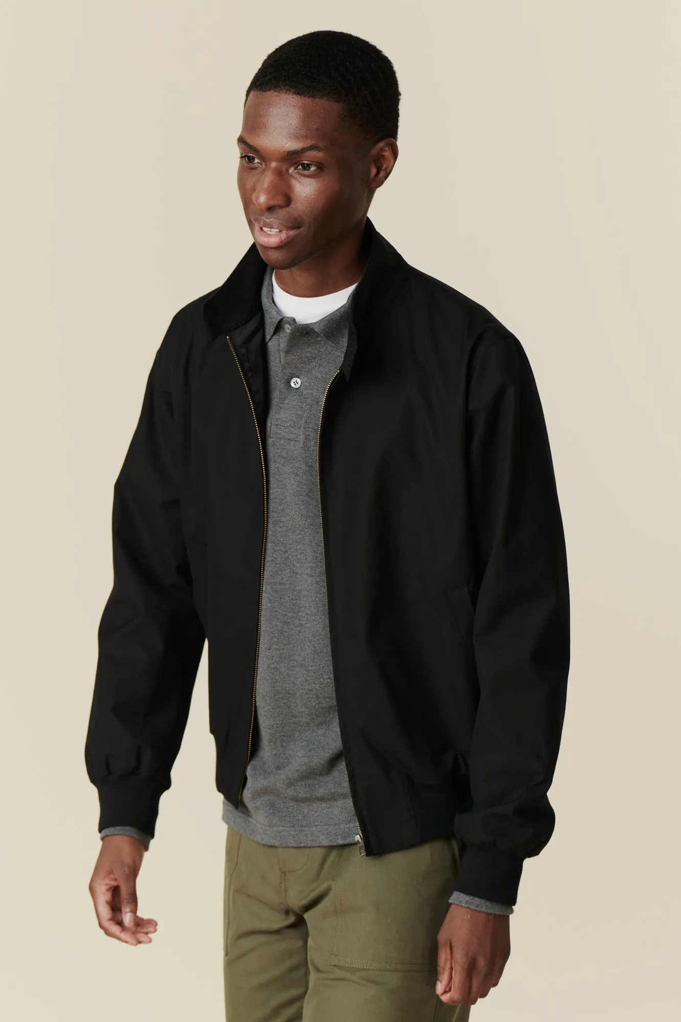 Men's Harrington Jacket - Black