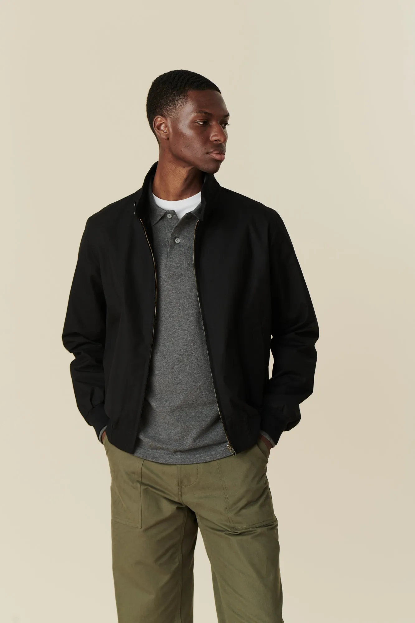 Men's Harrington Jacket - Black