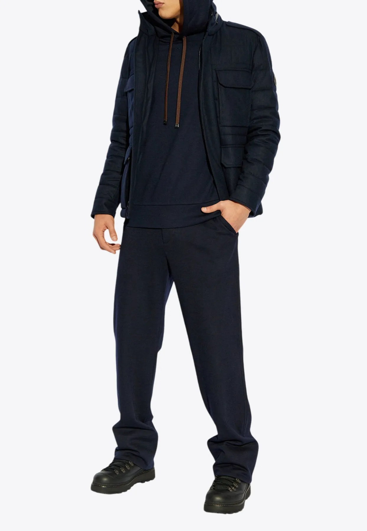 Munt Hooded Zip-Up Down Jacket