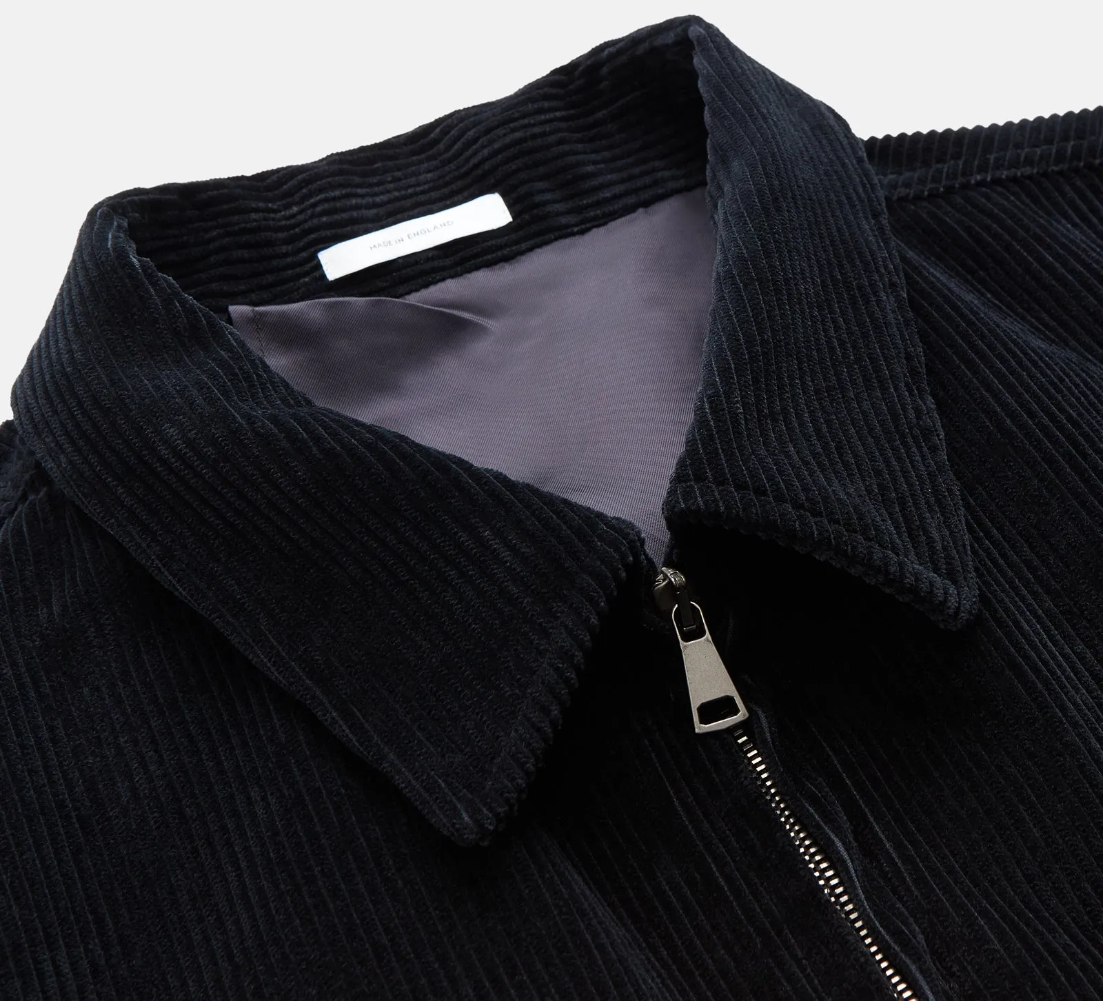 Navy Cord Albi Harrington Jacket