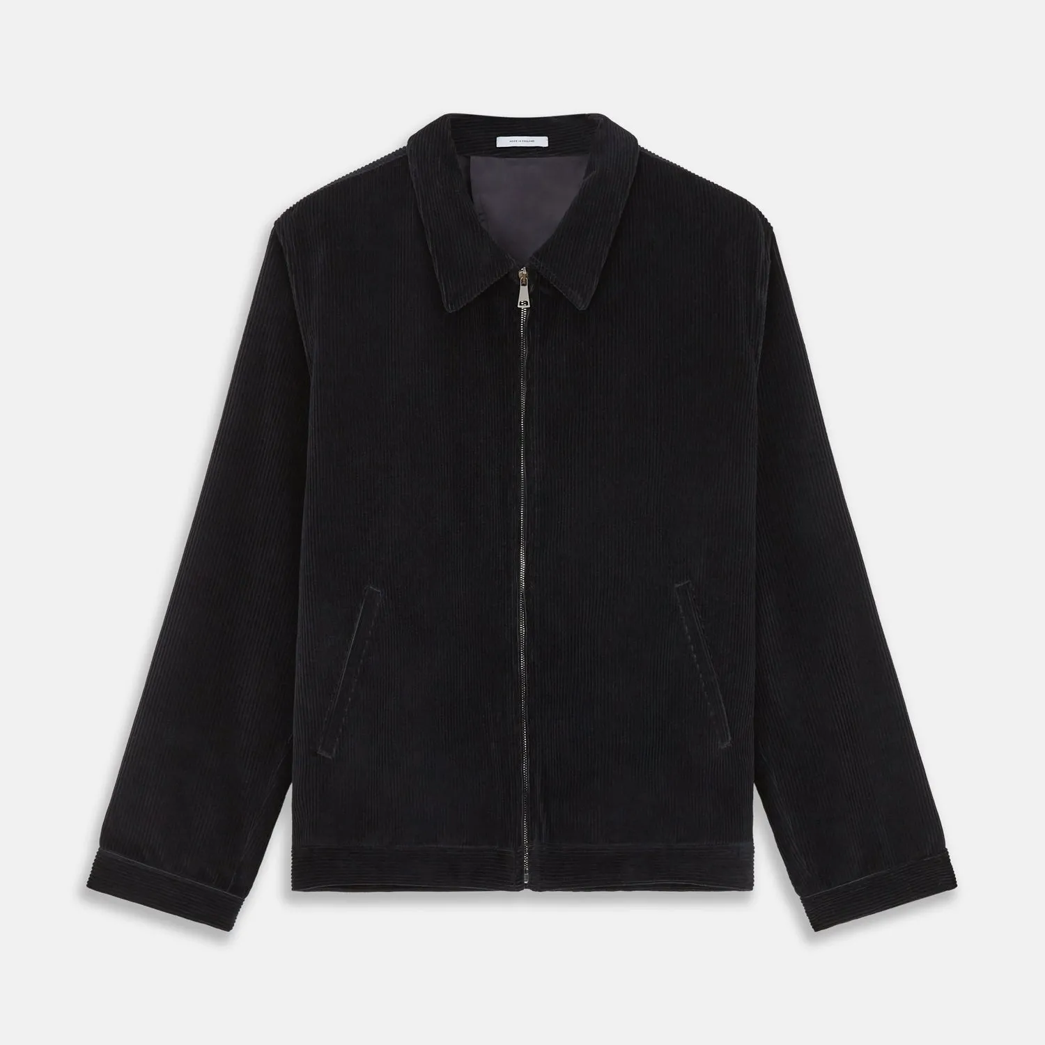 Navy Cord Albi Harrington Jacket