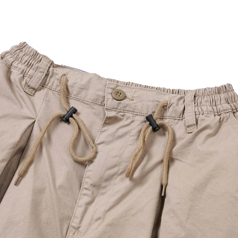 Oversized fit pleated chino short