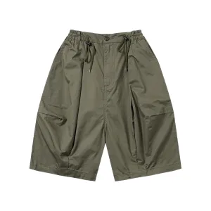 Oversized fit pleated chino short