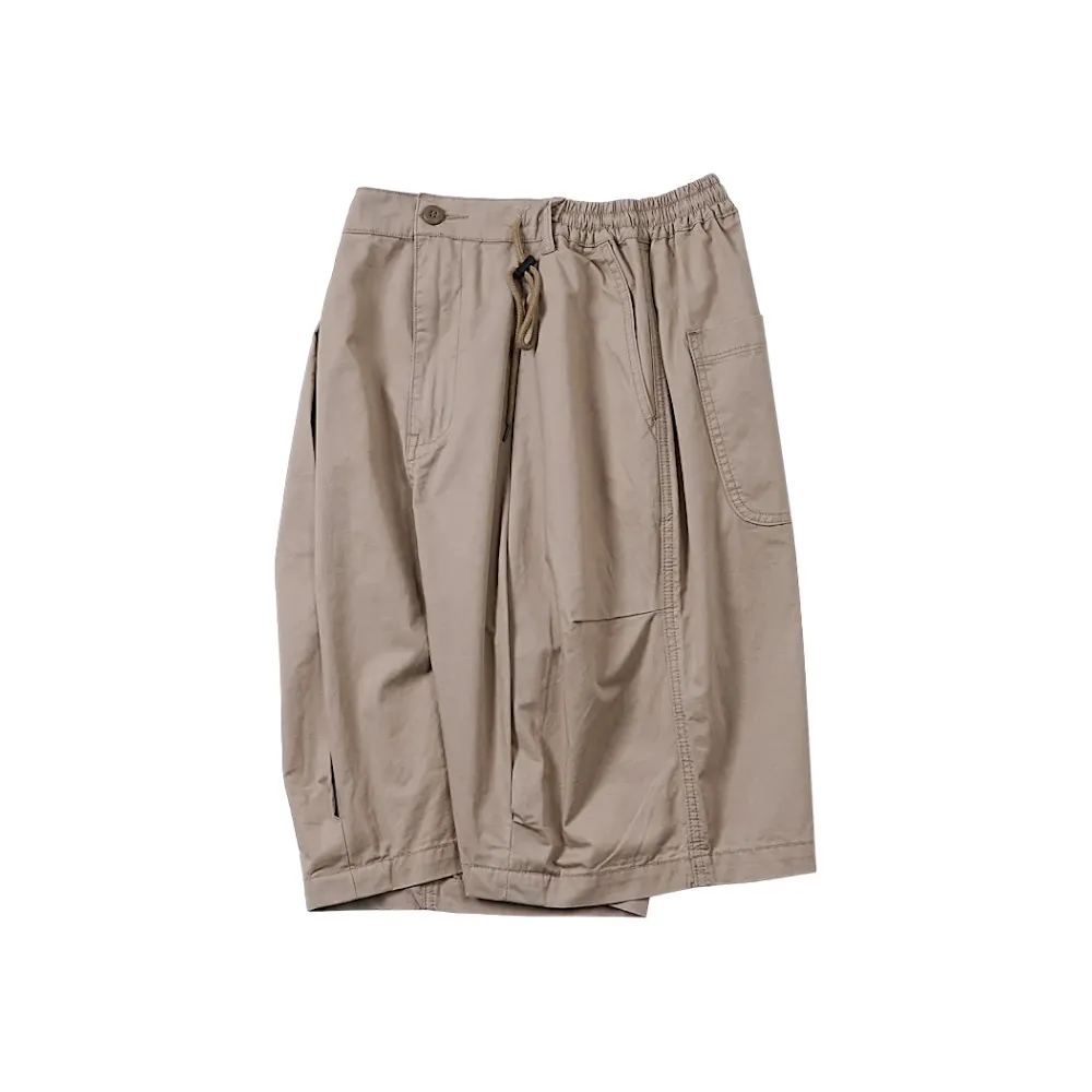 Oversized fit pleated chino short