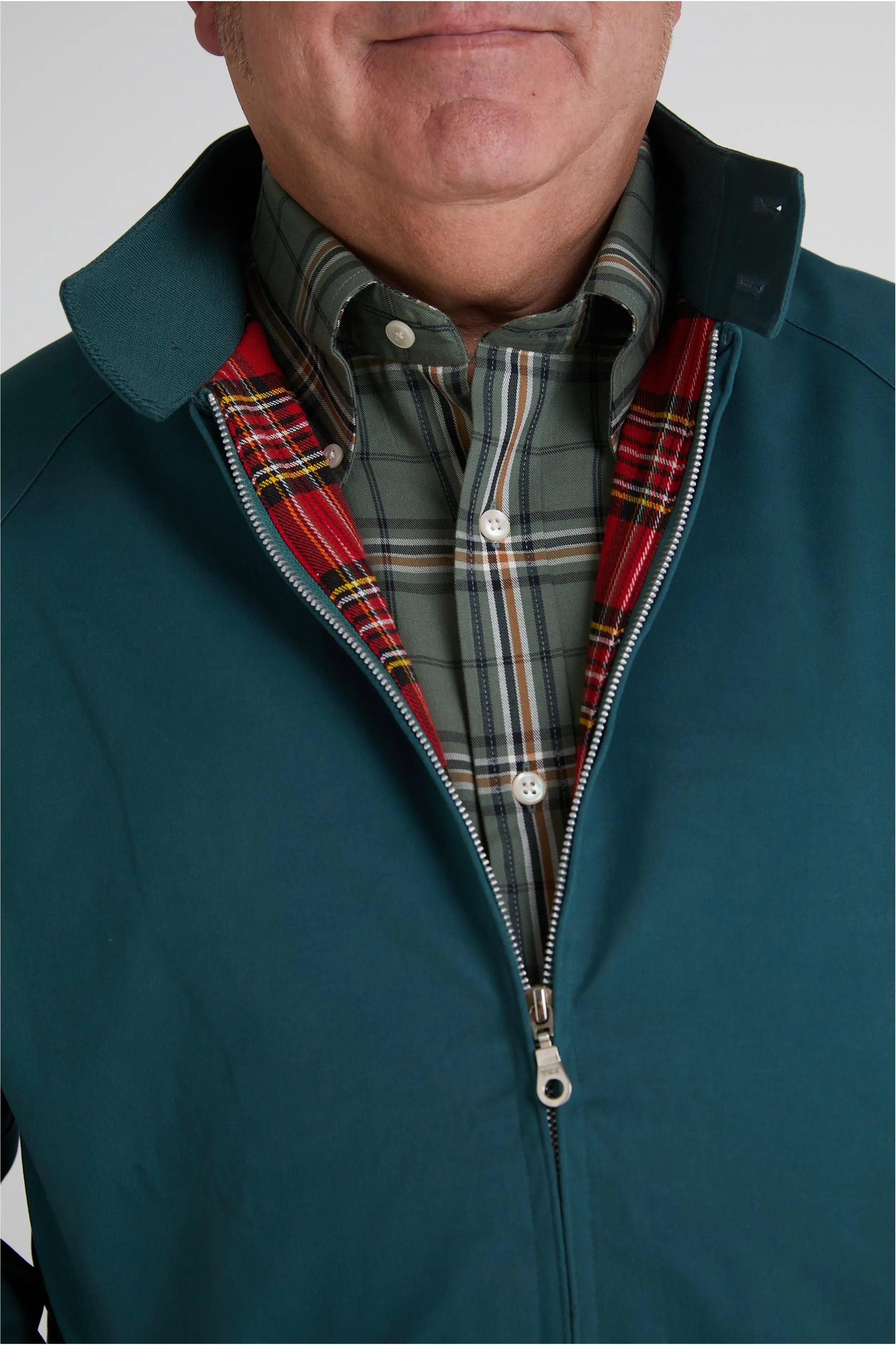 Real Hoxton - Men's Racing Green - Harrington Jacket