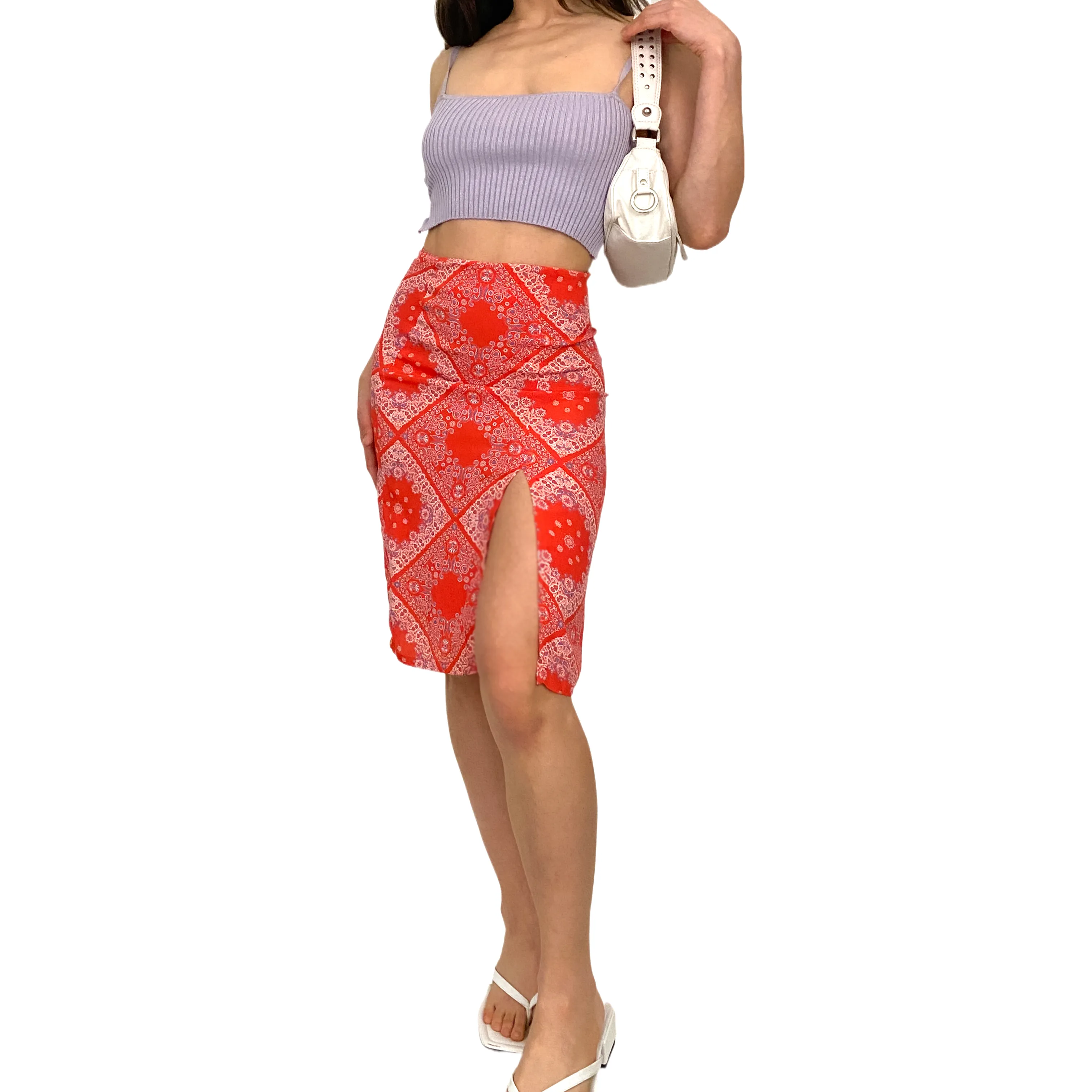 Reformation Scarf Slit Skirt (XS Petite)