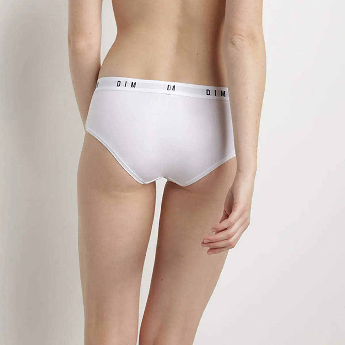 Shorty femme en coton modal Blanc DIM Originals