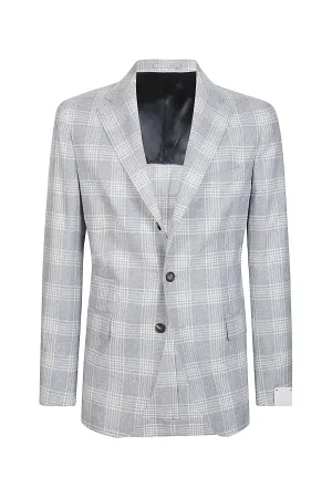 SINGLE BREASTED WOOL SILK CASHMERE JACKET