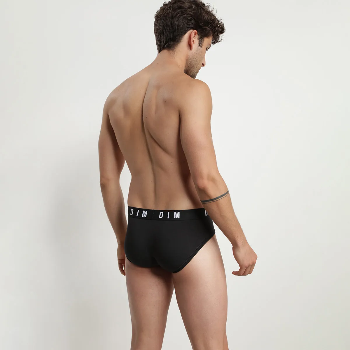 Slip homme en coton modal et ceinture unie Noir Dim Originals