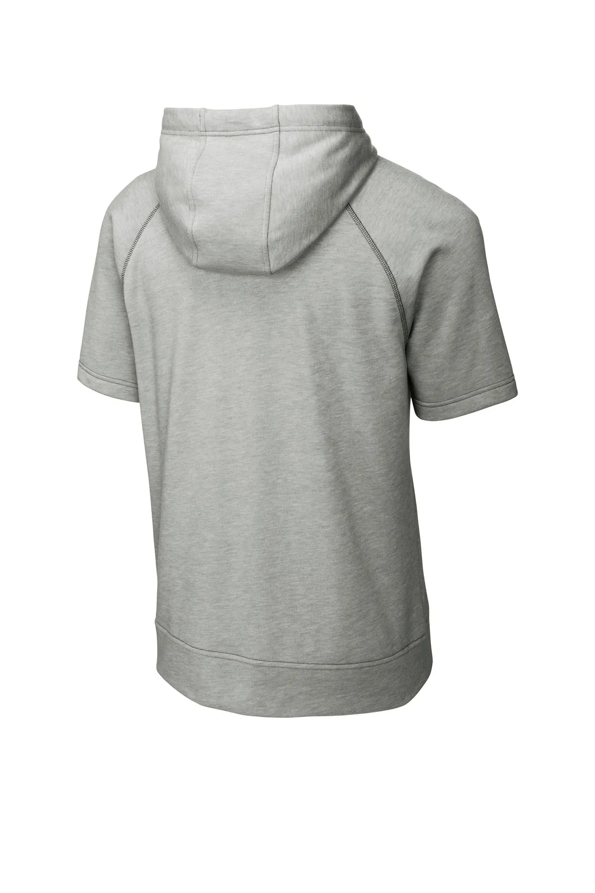 Sport-Tek PosiCharge Tri-Blend Wicking Fleece Short Sleeve Hooded Pullover ST297